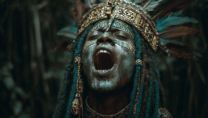 Papa Legba, the Vodou Loa who guards the crossroads and serves as the gatekeeper to the spirit world.

